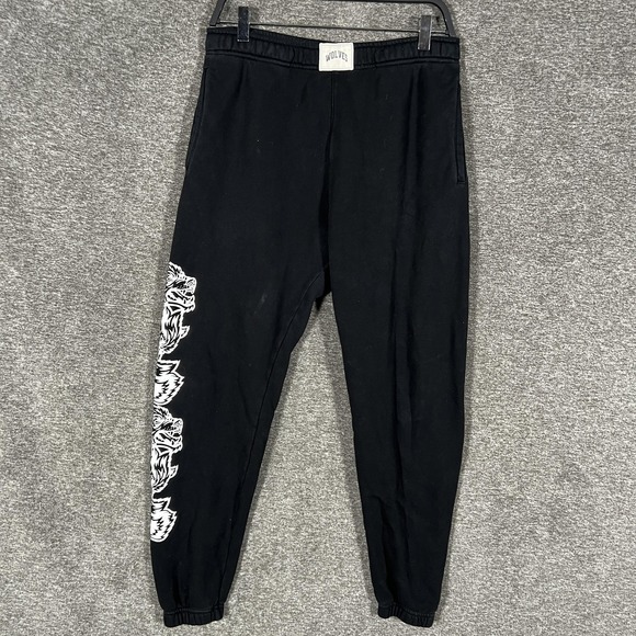 Darc Sport SHE Tracksuit Womens S Black Wolves Crop Sweatshirt Joggers 2 Piece - Picture 8 of 13